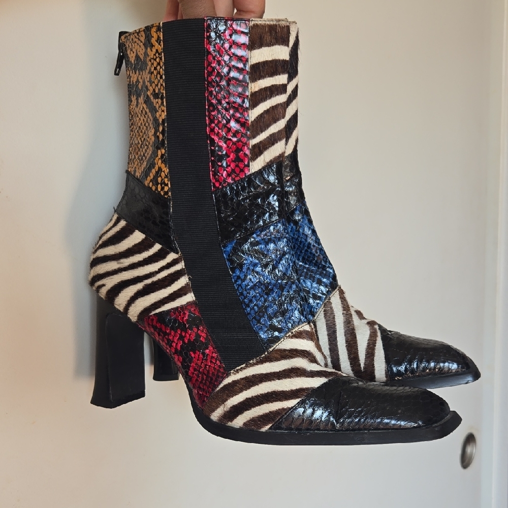Vintage Zebra Calf Boots - Picture 3 of 7